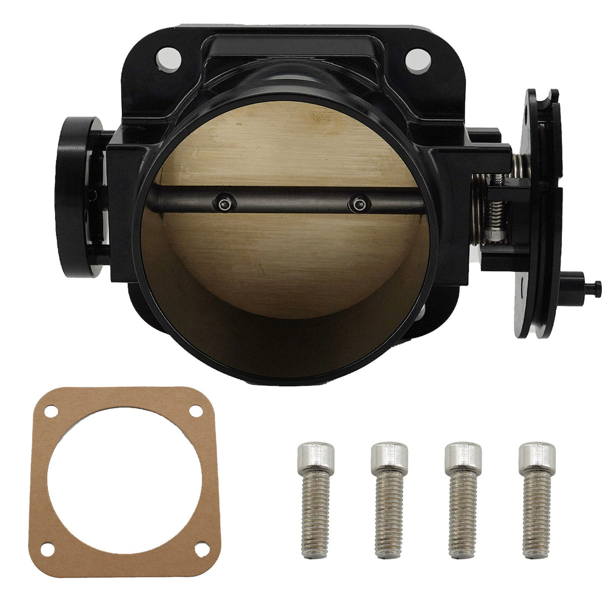 90mm Billet Throttle Body 1991-02 Supra Soarer Aristo Altezza Chaser 2JZGE NA - Bull Boost Performance