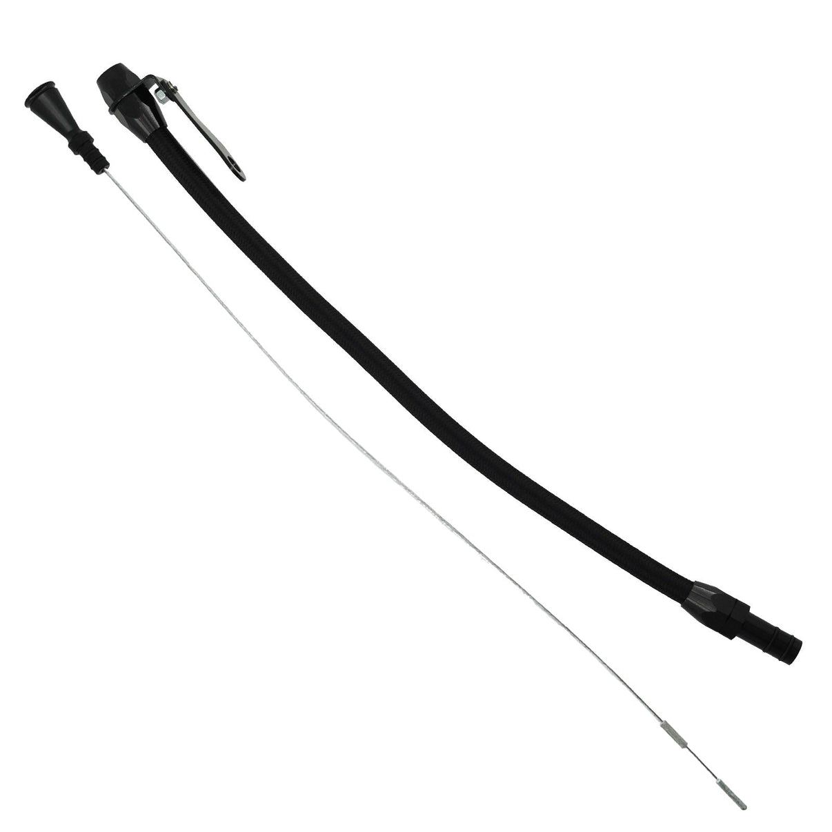 Billet Aluminum JZ Engine Steel Braided Oil Dipstick 1JZ 2JZ Lexus GS SC 300 US - Bull Boost Performance