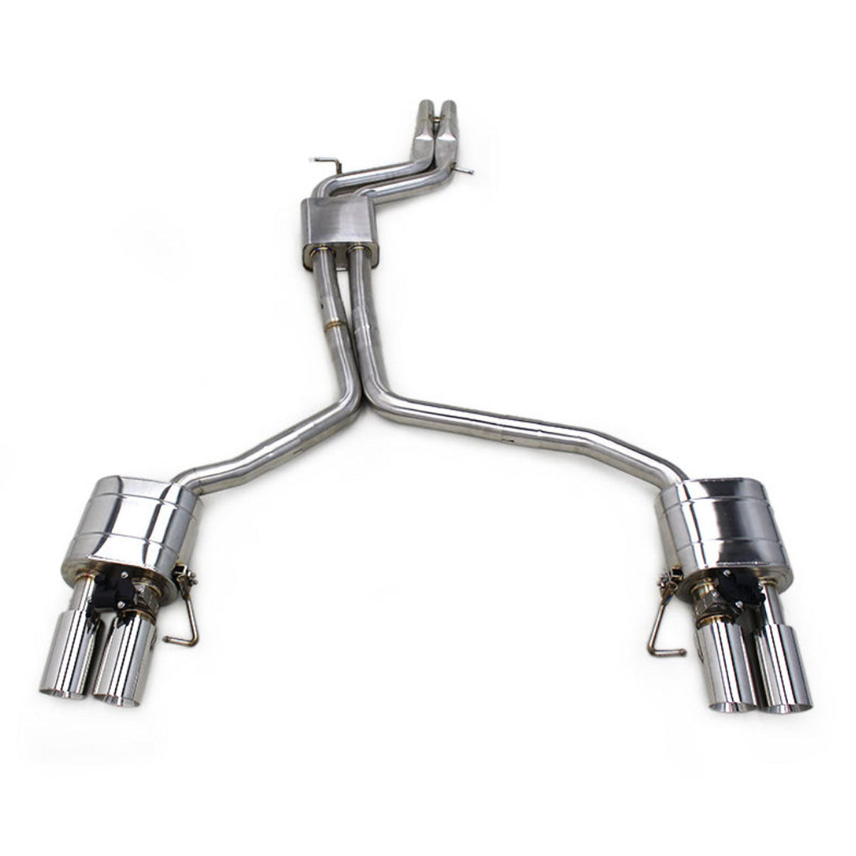 Stainless Valved Catback Exhaust System for Audi B8 B8.5 S4 S5 - Bull Boost Performance