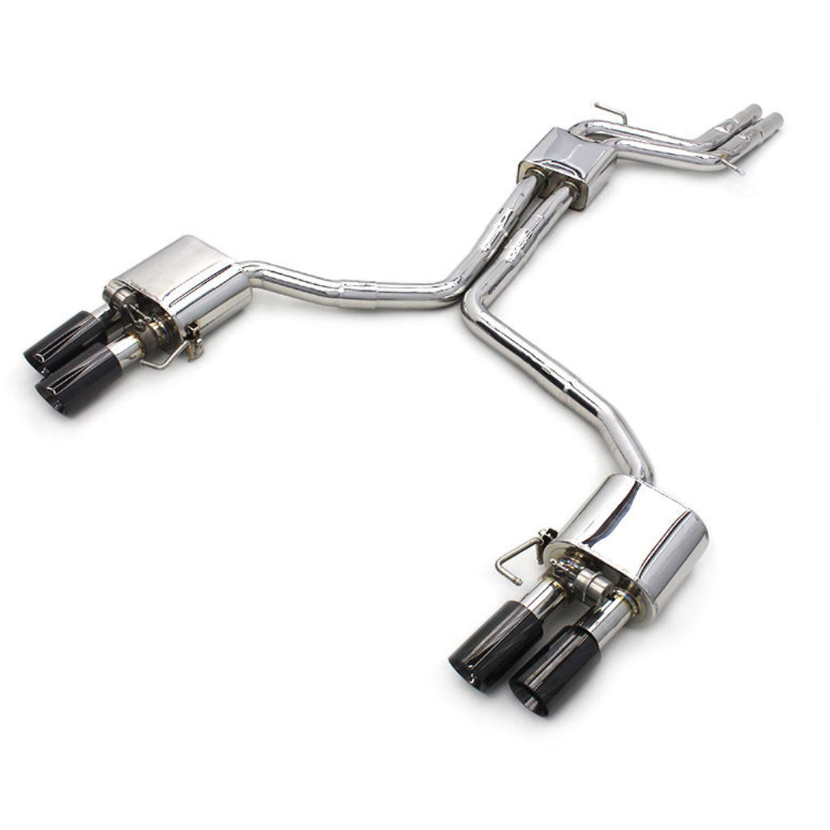 Stainless 304 Valved Catback Exhaust System for Audi RS4 RS5 B9 B9.5 2.9T - Bull Boost Performance