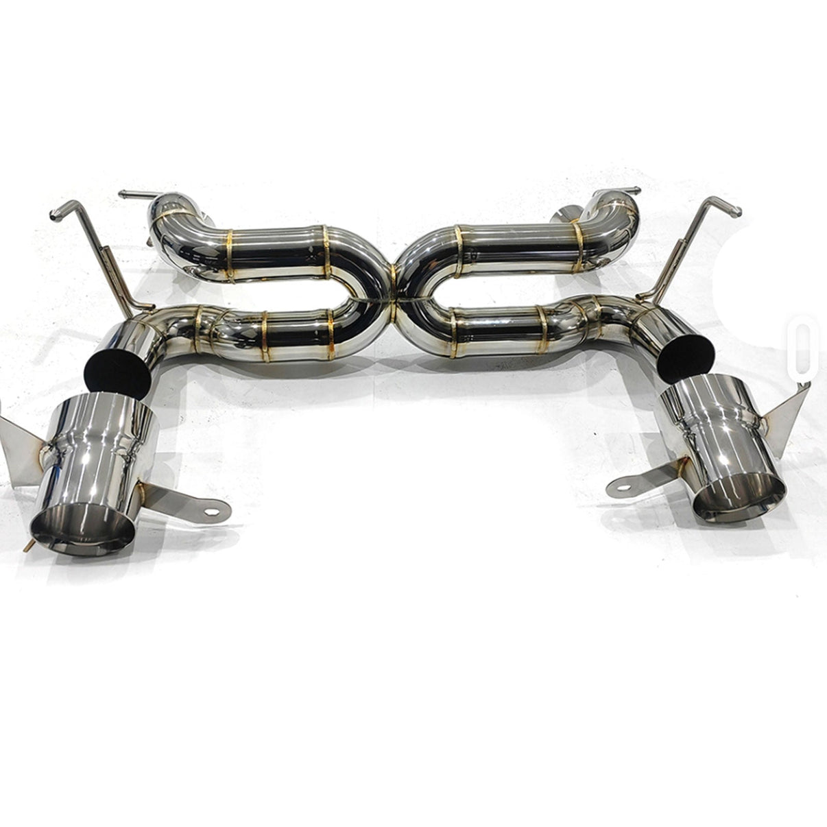 Stainless Straight Pipe Exhaust System for Ferrari 488 GTB Spider Pista - Bull Boost Performance