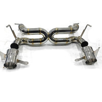 Stainless Straight Pipe Exhaust System for Ferrari 488 GTB Spider Pista - Bull Boost Performance