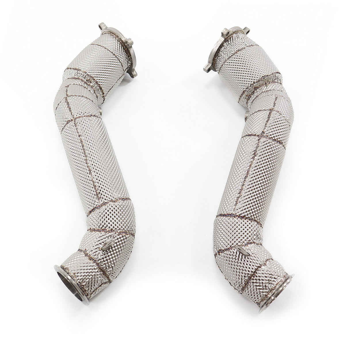 Catted Heat Shield Downpipes For McLaren 720s 4.0T - Bull Boost Performance
