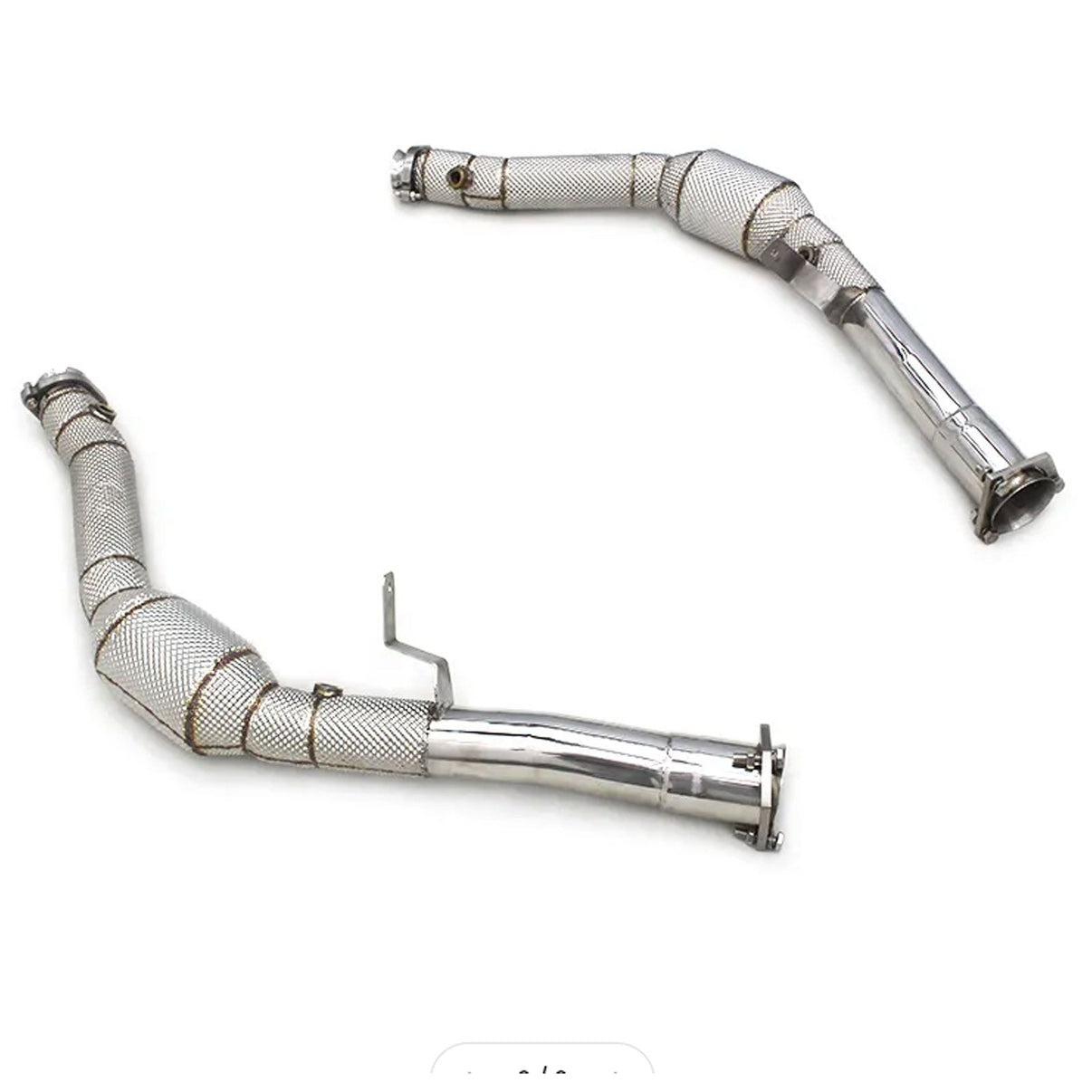 Catted Race 300 Cell Stainless Downpipe for Mercedes Benz AMG GT63 W463 5.5T - Bull Boost Performance