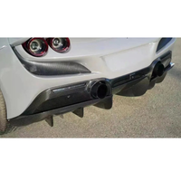 N Style Carbon Fiber Rear Diffuser for Ferrari F8 Tributo - Bull Boost Performance