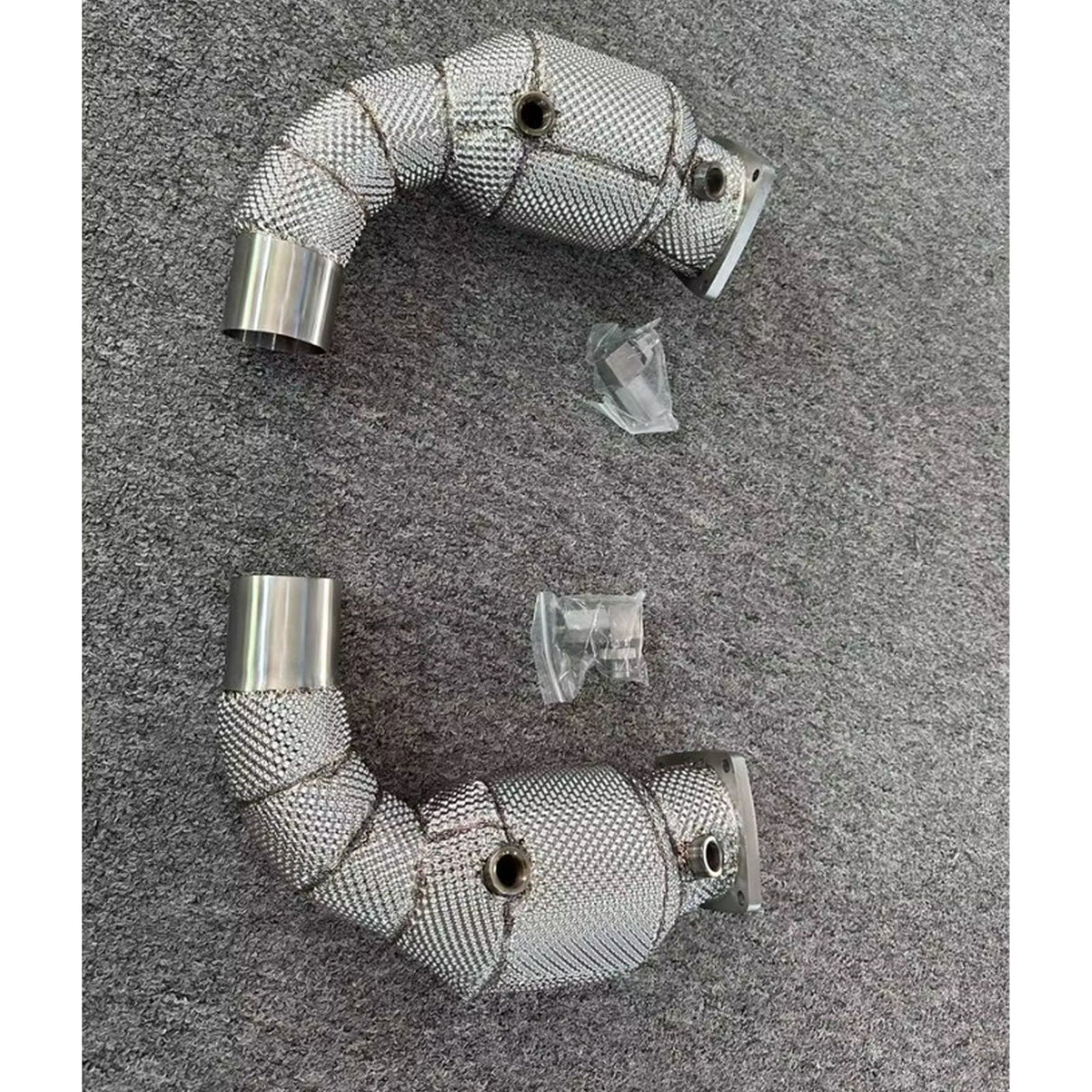 High Flow Catted 200 Cell Downpipes for Porsche 911 997.1 Turbo 3.6T - Bull Boost Performance