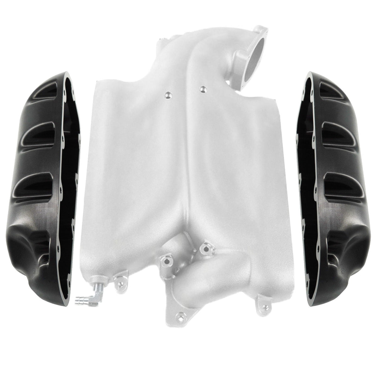 Billet Aluminum Intake Manifold Side Caps for Cosworth Plenum VQ35DE 3.5L 350z G35 - Bull Boost Performance