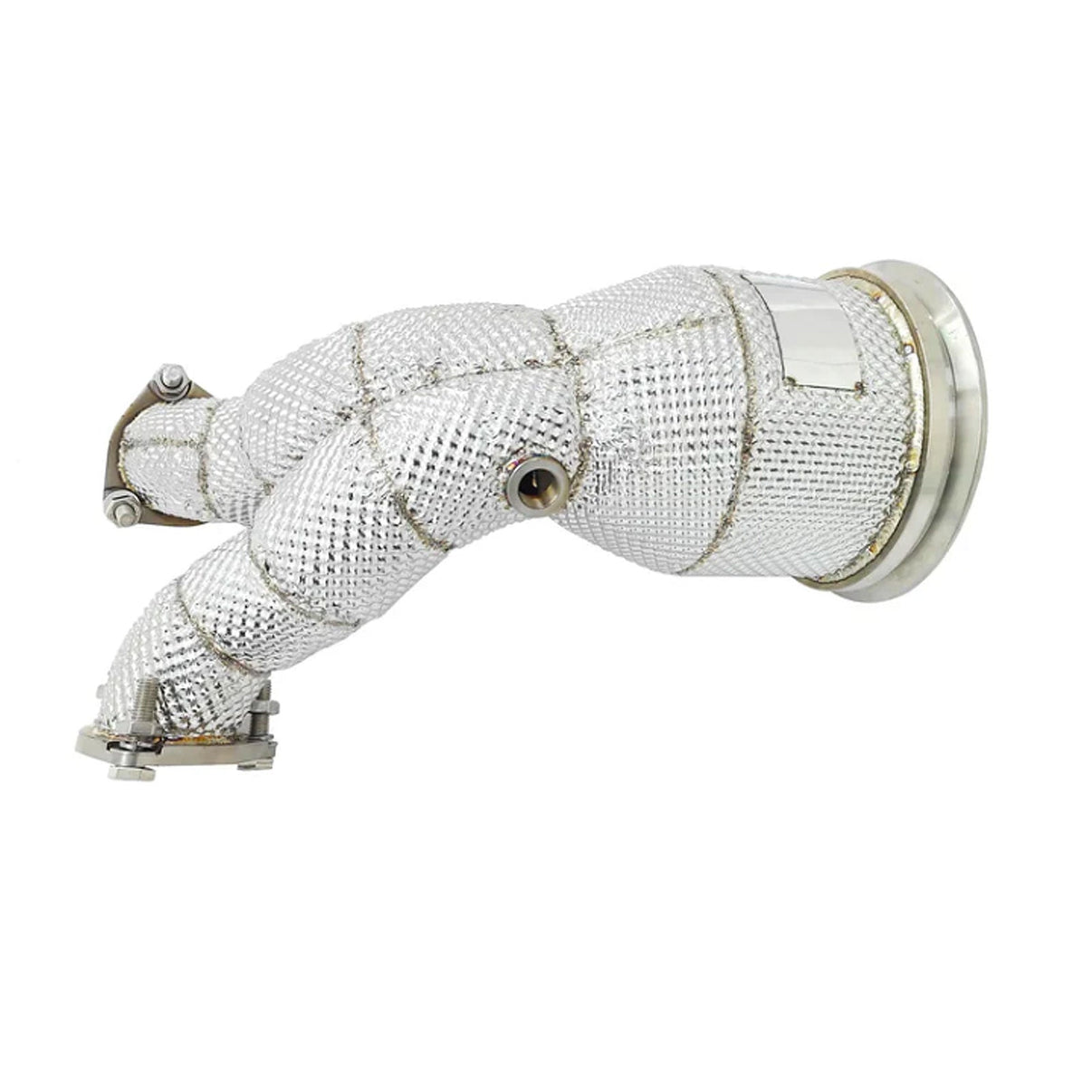 High Flow 304 Stainless Exhaust Downpipe for Audi SQ5 B9 3.0T - Bull Boost Performance