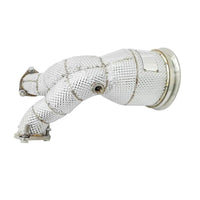 High Flow 304 Stainless Exhaust Downpipe for Audi SQ5 B9 3.0T - Bull Boost Performance