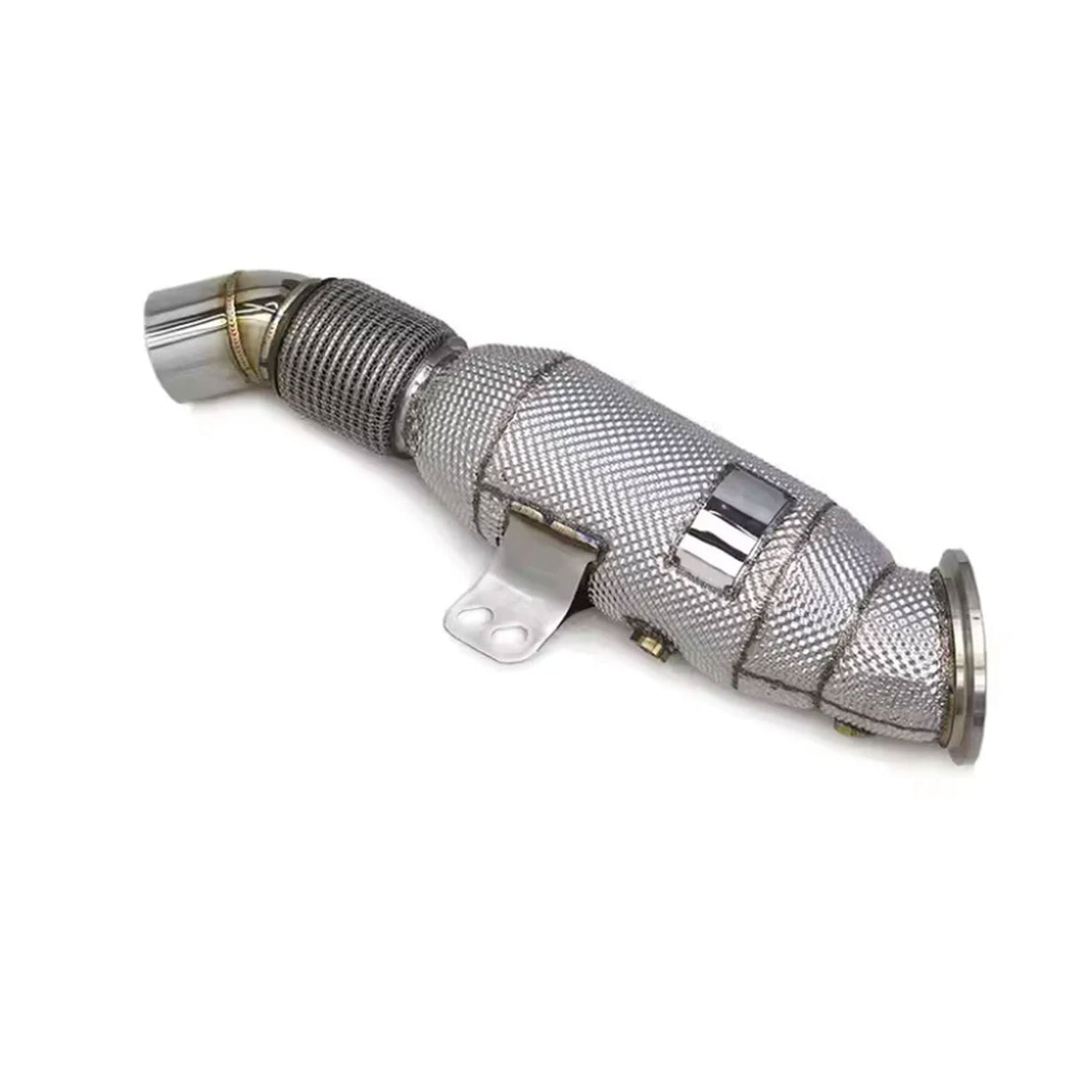 High Flow T304 Stainless Exhaust Downpipe for Toyota Supra A90 BMW G20 G29 M340i 3.0T - Bull Boost Performance
