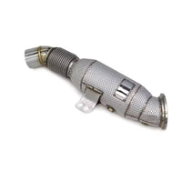 High Flow T304 Stainless Exhaust Downpipe for Toyota Supra A90 BMW G20 G29 M340i 3.0T - Bull Boost Performance