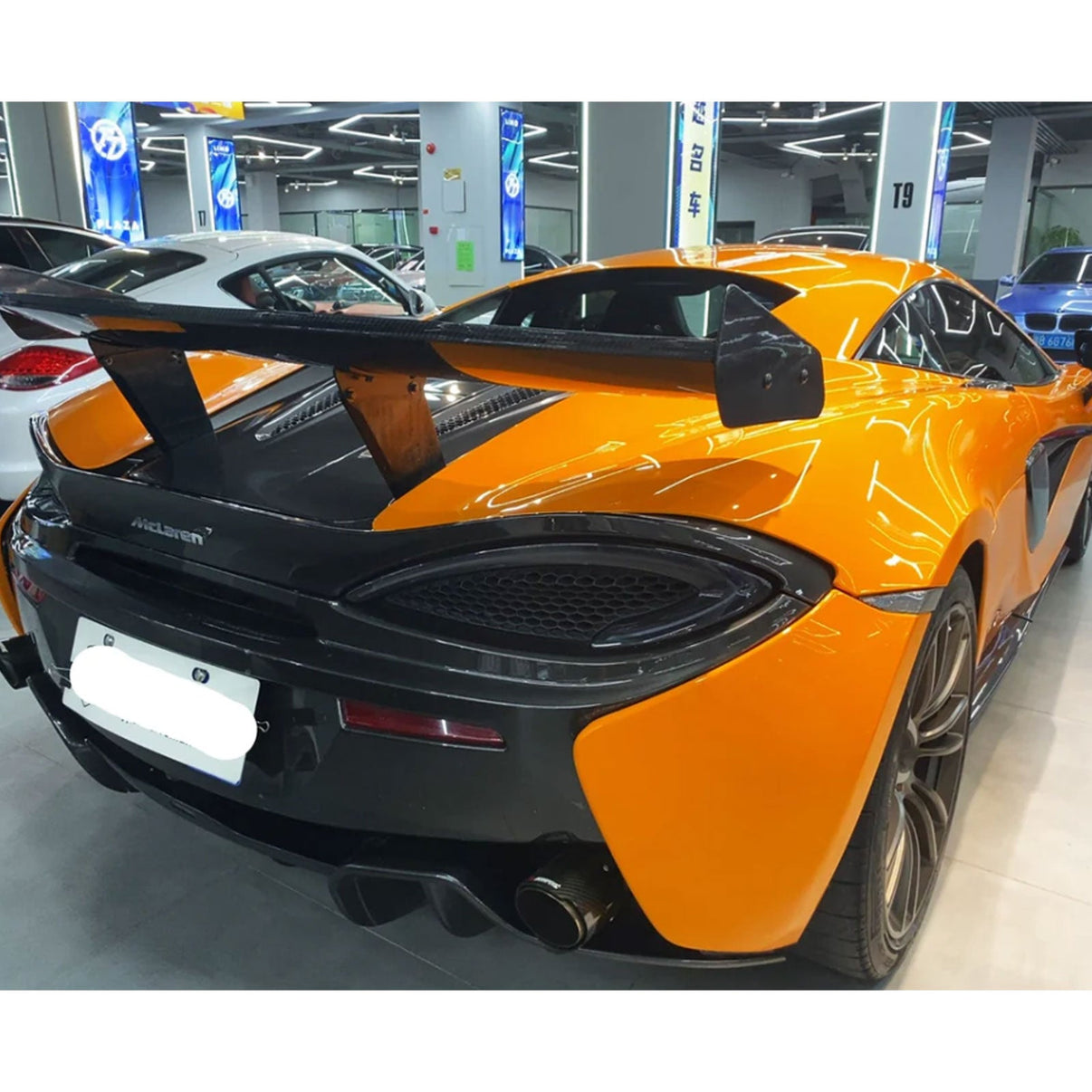 Dry Carbon Fiber GT4 Wing Spoiler for McLaren 570S - Bull Boost Performance