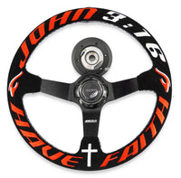 Have Faith 350mm Suede Steering Wheel Hub Adapter For Dodge GM Buick Chevy Vehicles - Bull Boost Performance
