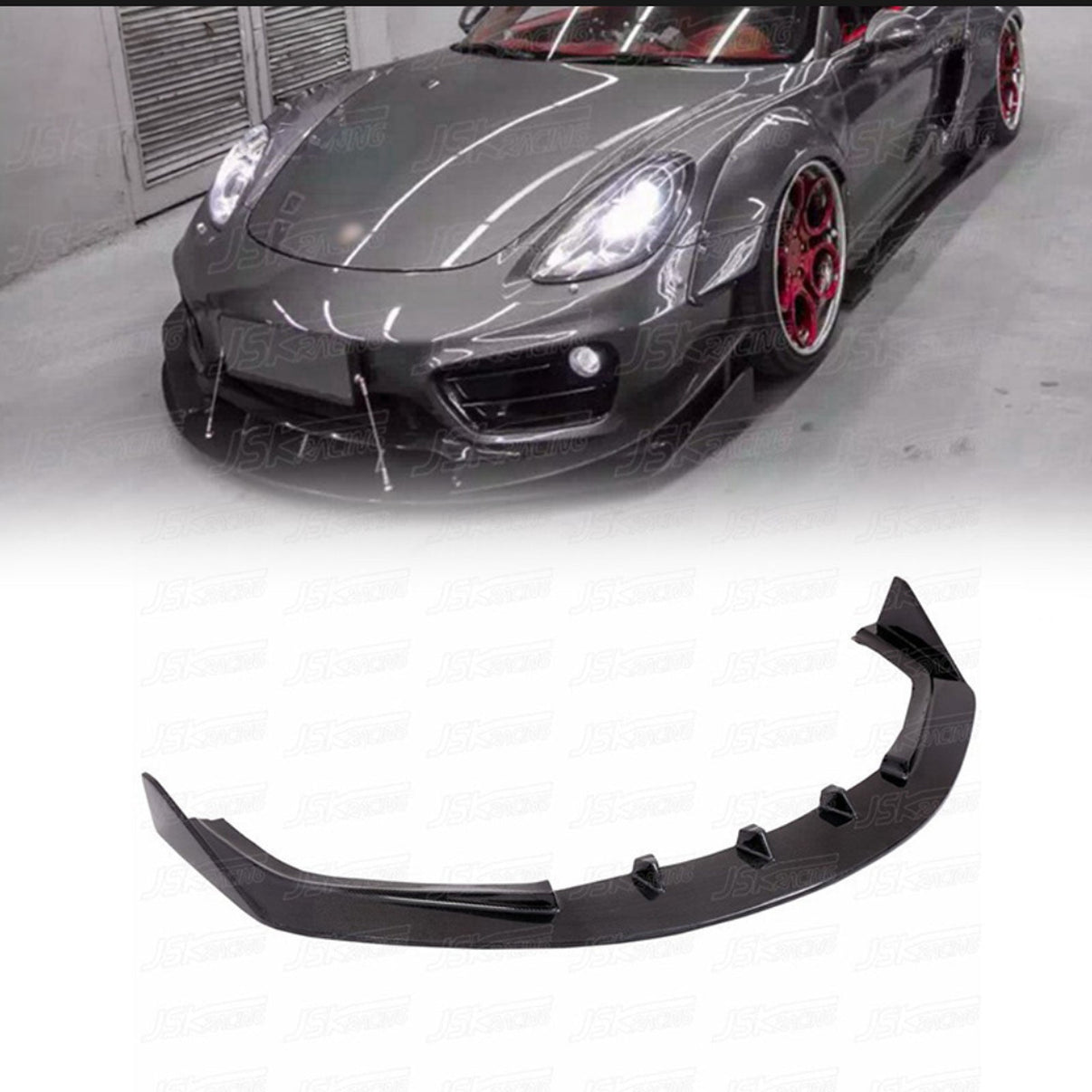 Carbon Fiber Front Lip Canards Spoiler for Porsche Cayman 981 13-15 - Bull Boost Performance