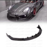 Carbon Fiber Front Lip Canards Spoiler for Porsche Cayman 981 13-15 - Bull Boost Performance