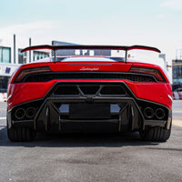 V Style Dry Carbon Fiber Rear Diffuser for Lamborghini Huracan LP 610 - Bull Boost Performance