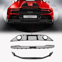 OEM Style Rear Bumper Exhaust Grille for Lamborghini Huracan EVO