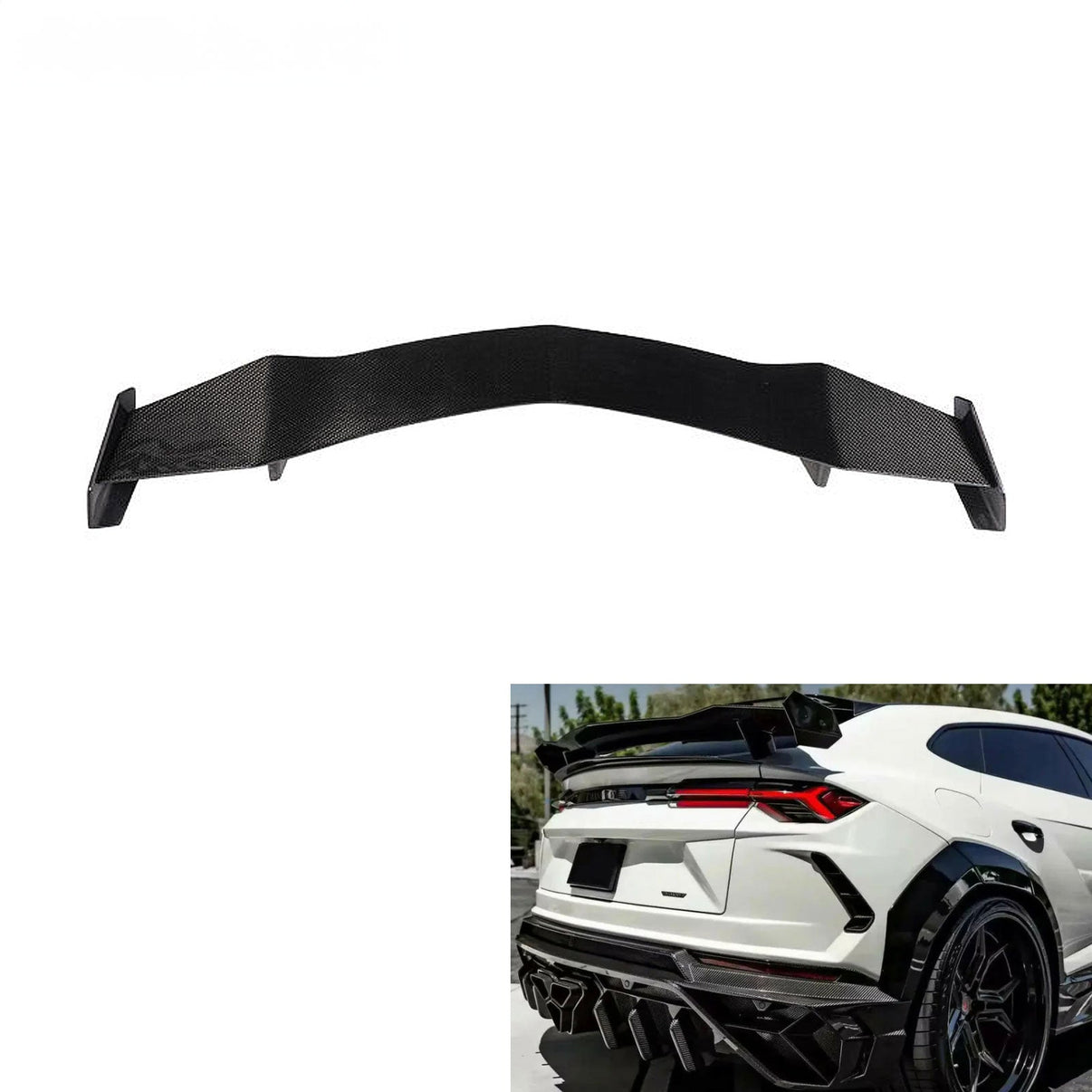 MSY Style Carbon Fiber Rear Spoiler for Lamborghini URUS - Bull Boost Performance