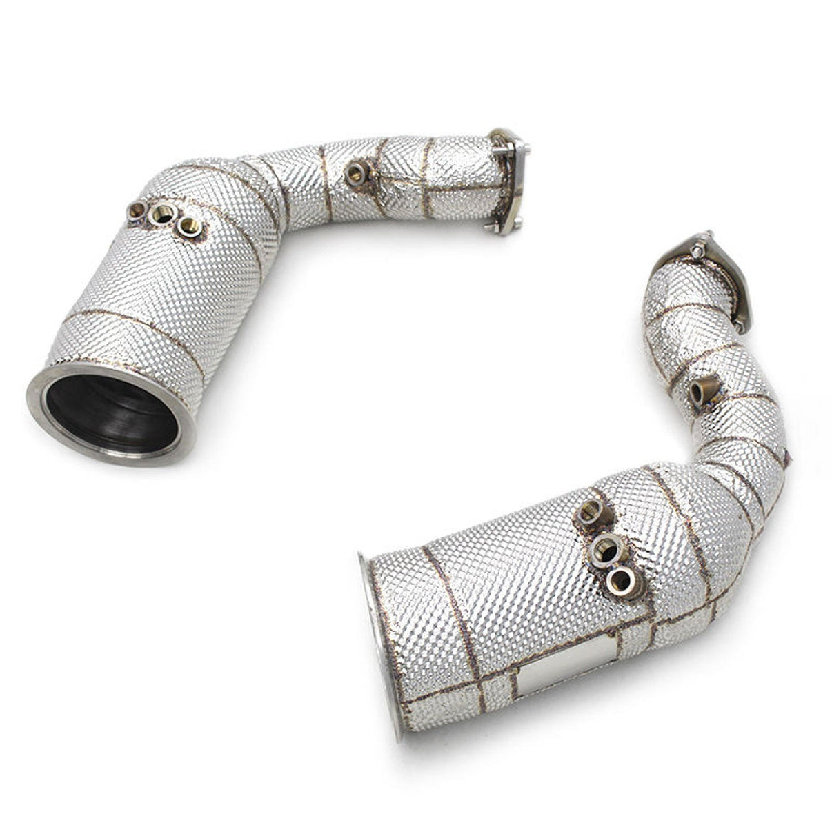 High Flow Catted 304 Stainless Exhaust Downpipe for Audi RS Q8 SQ8 4.0T - Bull Boost Performance