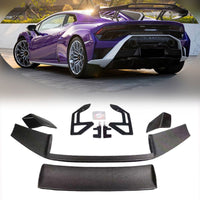 Dry Carbon Fiber Double Deck Rear Wing Kit for Lamborghini Huracan STO