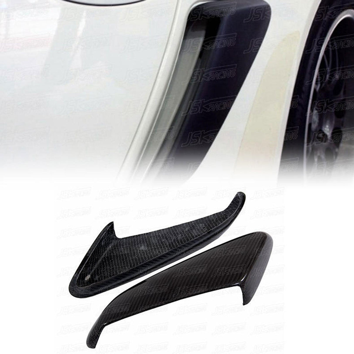 Carbon Fiber Rear Side Air Scoop for Porsche Cayman 987 05-12 Upgrade - Bull Boost Performance