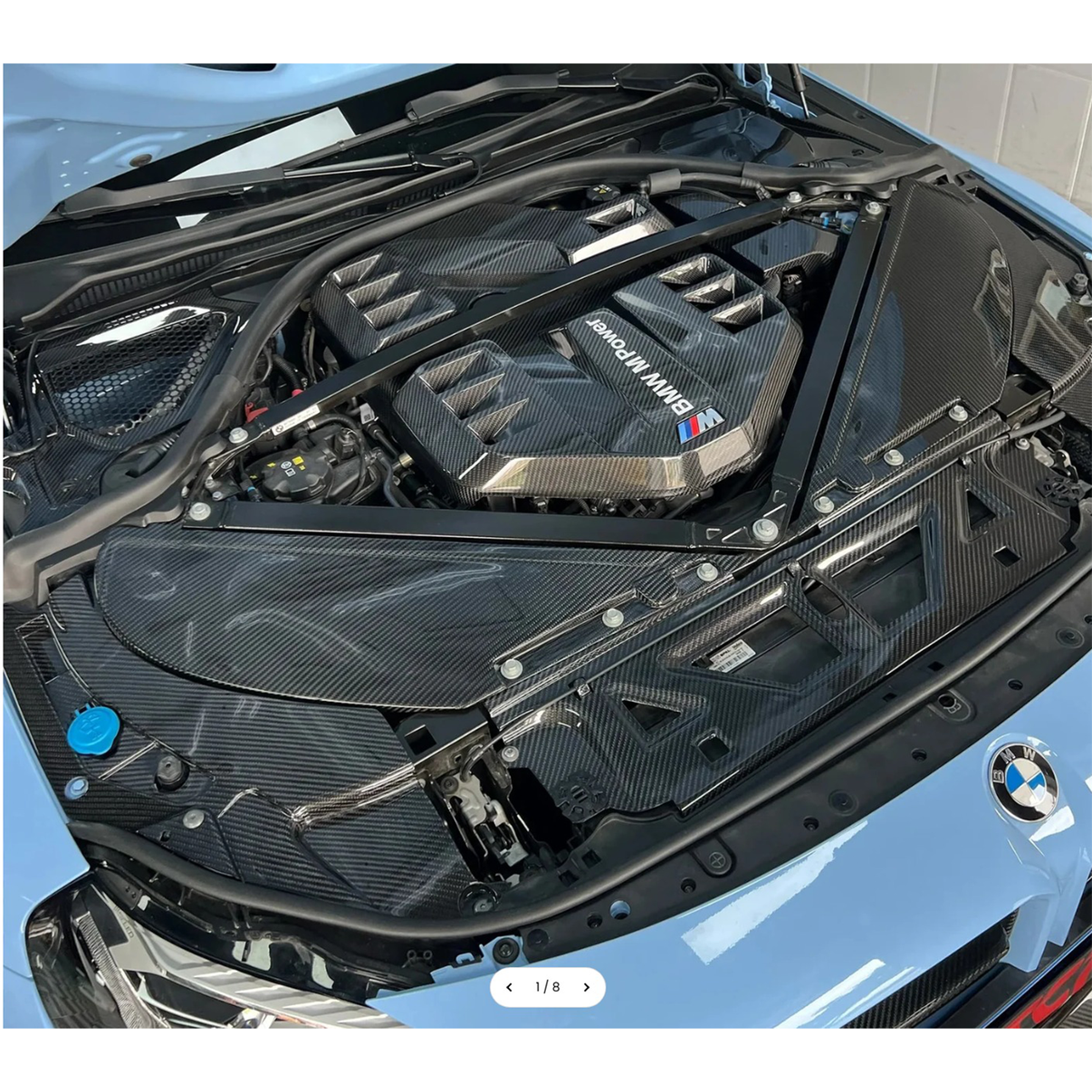 Dry Carbon Front Engine Corner Headlight Cover Set for BMW G8X G80 G81 M3 G82 G83 M4 G87 M2 - Bull Boost Performance