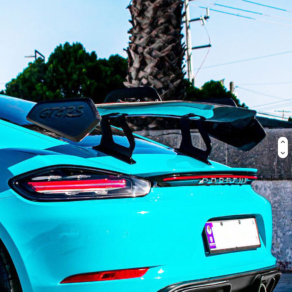 GT4 RS Style Rear Trunk Spoiler Wing for Porsche Cayman 718 - Bull Boost Performance