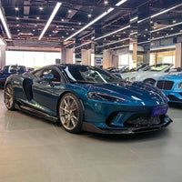 W Style Carbon Fiber Front Bumper Lip for McLaren GT - Bull Boost Performance