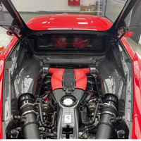Dry Carbon Fiber Engine Bay Compartment for Ferrari F8 - Bull Boost Performance