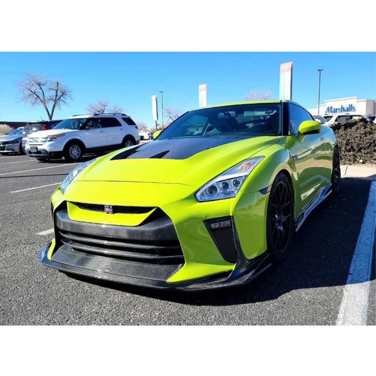 Carbon Fiber Front Bumper with Lip for Nissan GT-R R35