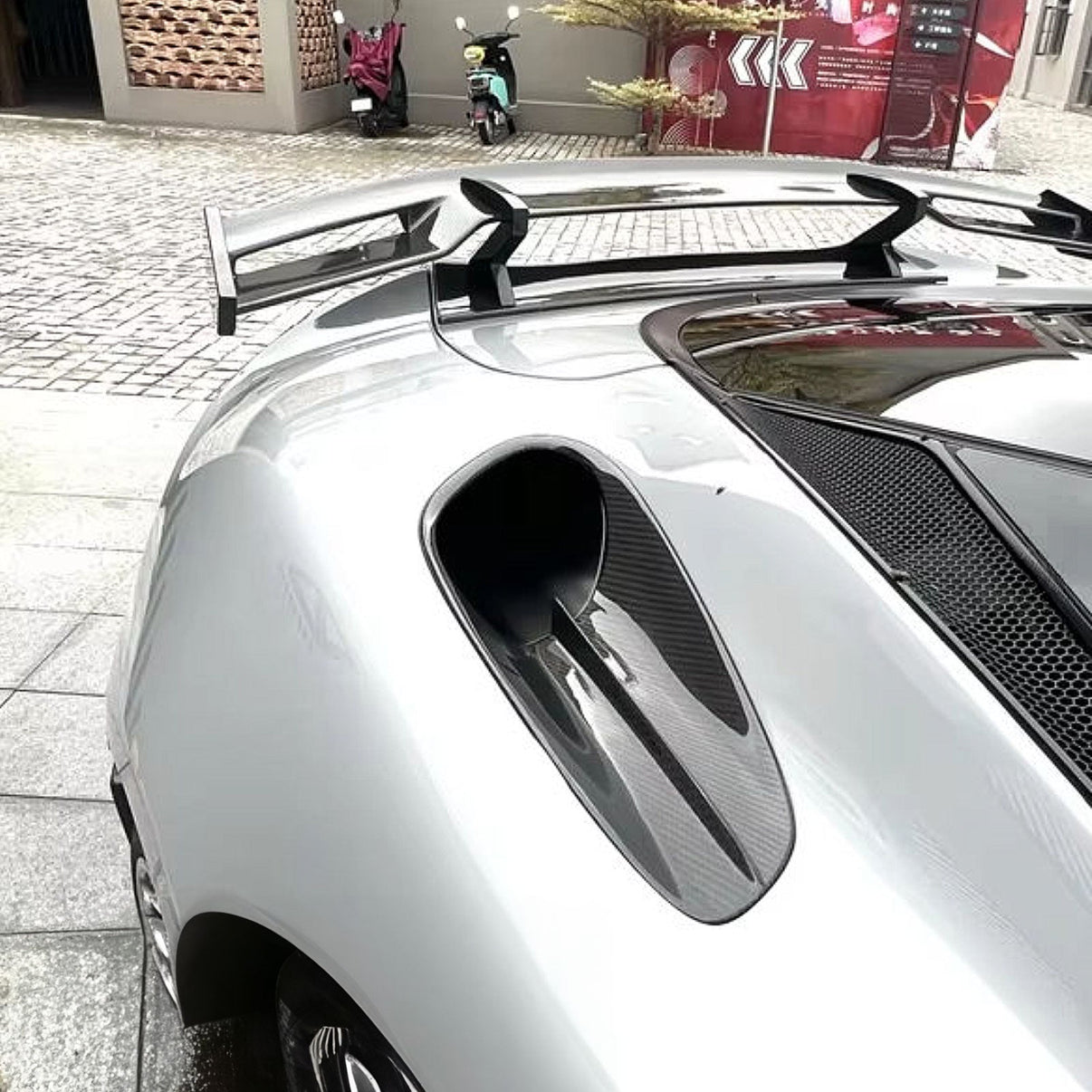 MWD Style Dry Carbon Fiber Rear Side Air Intake Inlet Vent for McLaren GT - Bull Boost Performance