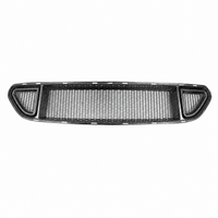 R Style Carbon Fiber Front Bumper Grille Cover for Ford Mustang