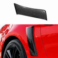 Dry Carbon Fiber Rear Fender Vent Trim Panels for Ford Mustang S550