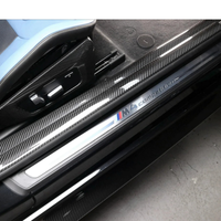 Carbon Fiber Door Sill Covers for BMW G87 M2 G42 2 Series - Bull Boost Performance