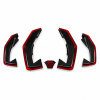 Aggressive Dry Carbon LED Diffuser Fin Set Blades for Lamborghini Revuelto