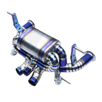 Titanium Valved Muffler Exhaust System for Lamborghini Aventador S LP740‑4 6.5L V12 - Bull Boost Performance