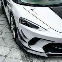 PRO Style Dry Carbon Fiber Front Bumper Splitters for McLaren GT - Bull Boost Performance