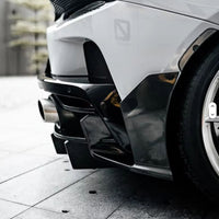 MWD Style Carbon Fiber Rear Diffuser Spats Canards for McLaren GT - Bull Boost Performance
