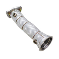 Straight Free Flow Stainless Steel Down Pipe for Porsche Macan Turbo 2.0 21-24 - Bull Boost Performance