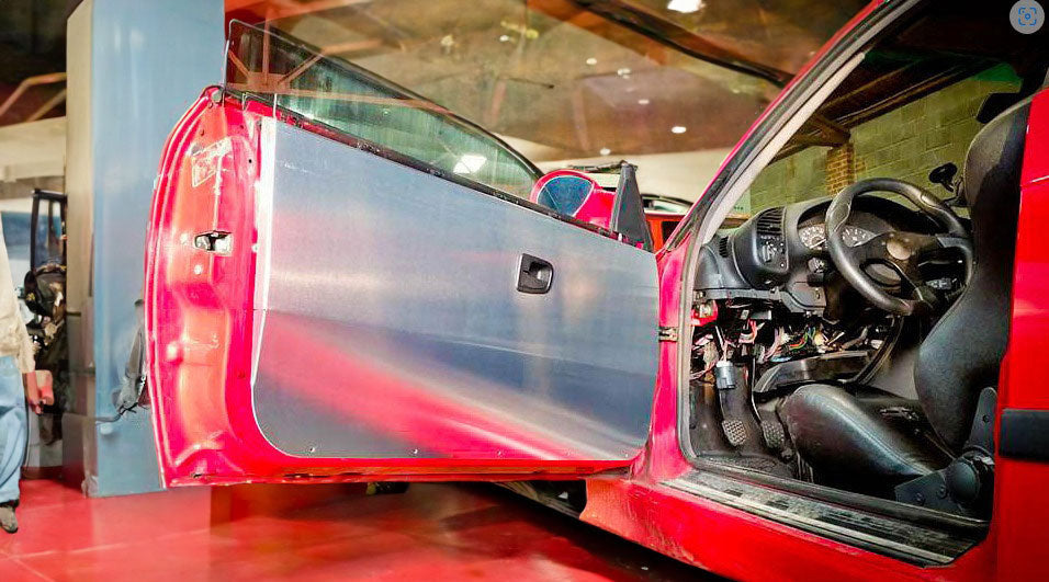 BMW E36 Coupe M3 325is 318is Aluminum Door Panels Skins Race Track Car Cards - Bull Boost Performance