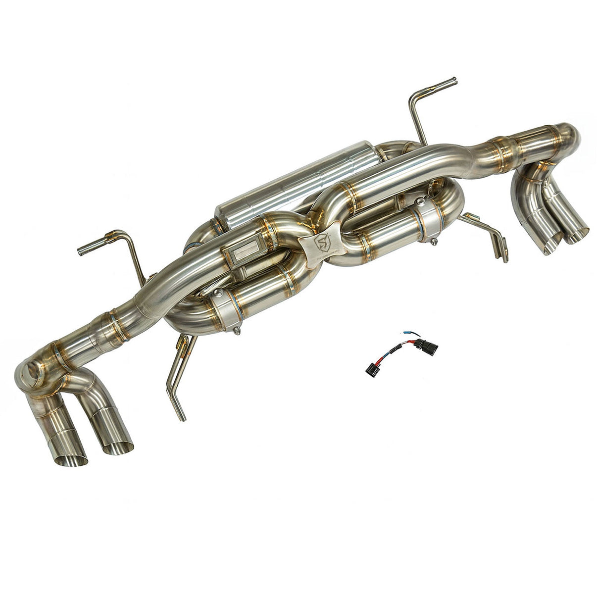 Titanium High Pitch Valved Exhaust System for Lamborghini Gallardo LP - Bull Boost Performance