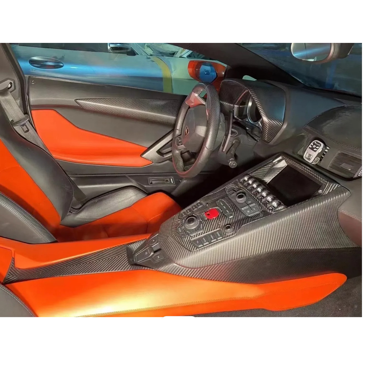 Dry Carbon Fiber Interior Trim for Lamborghini Aventador LP700 LP720 LP750 - Bull Boost Performance