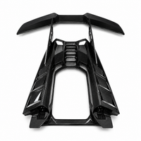 DF Upgrade Dry Carbon Fiber Engine Deck Rear Spoiler Wing Kit for Lamborghini Revuelto