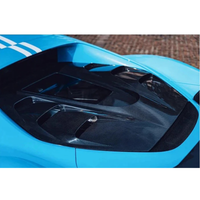 Carbon Fiber Engine Tail Transparent Window Cover for Ferrari 296 GTB - Bull Boost Performance