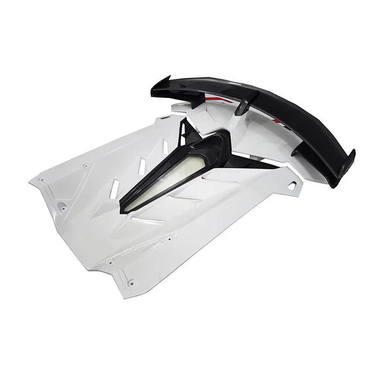 SVJ Style Dry Carbon Fiber Rear Wing Engine Hood Lid for Lamborghini Aventador LP700 LP720 LP740 LP750 Coupe - Bull Boost Performance