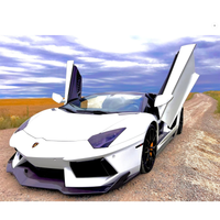 V2 Style Dry Carbon Fiber Front Lip for Lamborghini Aventador - Bull Boost Performance