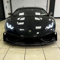 Aggressive Dry Carbon Fiber Front Lip for Lamborghini Huracan LP610 - Bull Boost Performance