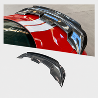 GT500 Style Double Deck Carbon Fiber Rear Trunk Spoiler Wing for Ford Mustang