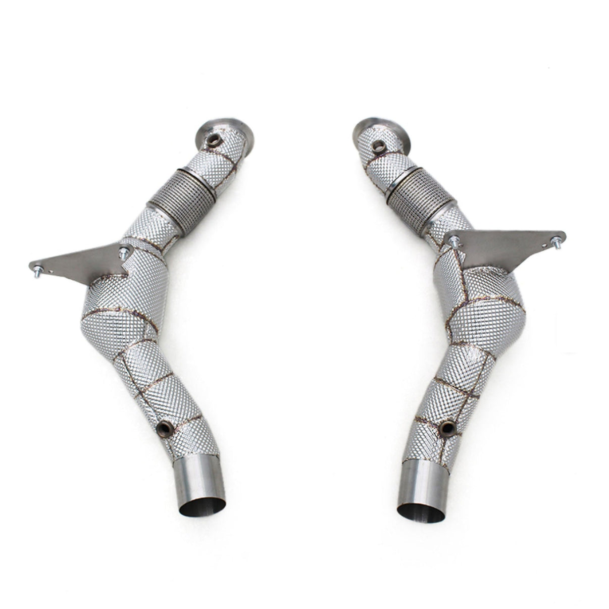 High Flow Catted Downpipe for Ferrari 488 3.9T V8 GTB Pista Spider - Bull Boost Performance