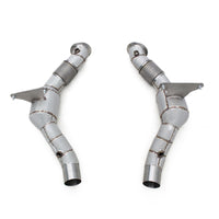 High Flow Catted Downpipe for Ferrari 488 3.9T V8 GTB Pista Spider - Bull Boost Performance